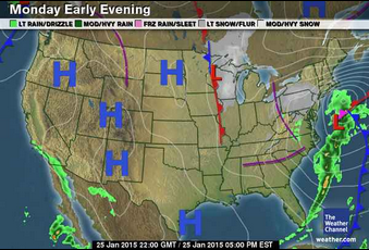 Hatteras Surf And Wind Report 1/25/2015